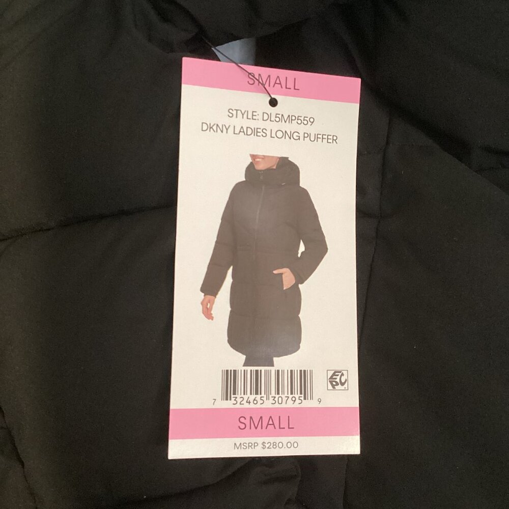 DKNY Women's Long Puffer Jacket - Picture 6 of 6